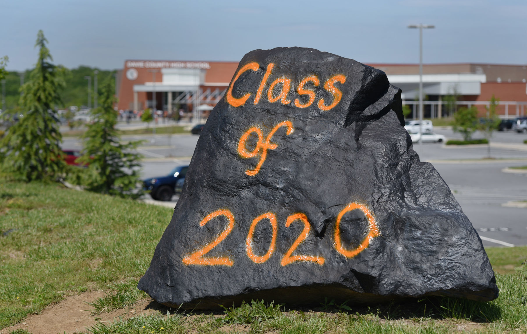 Davie County cap and gown pickup
